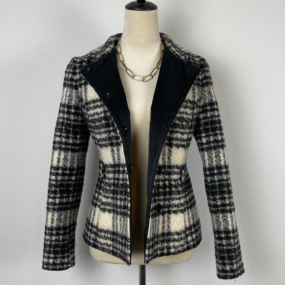 Banana Republic Jackets & Blazers - BANANA REPUBLIC WOOLD PLAID BLAZER COAT JACKET SIZE S
